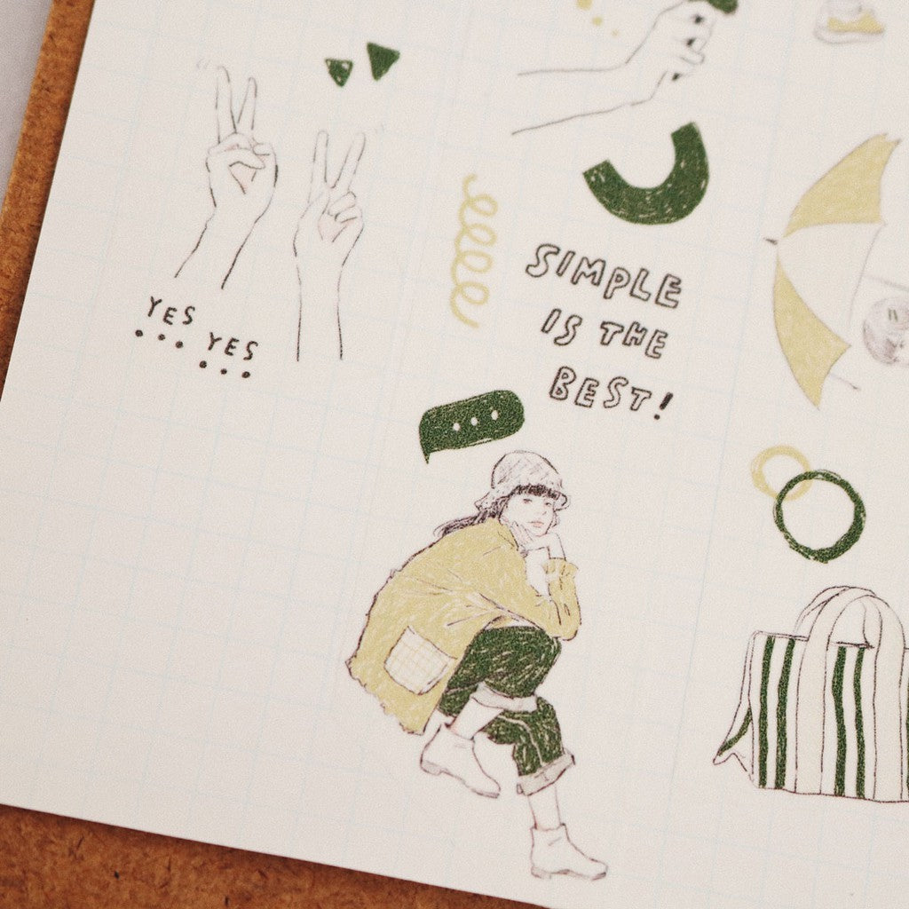 Washi Tape | My Color - Yellow & Green (3cm)