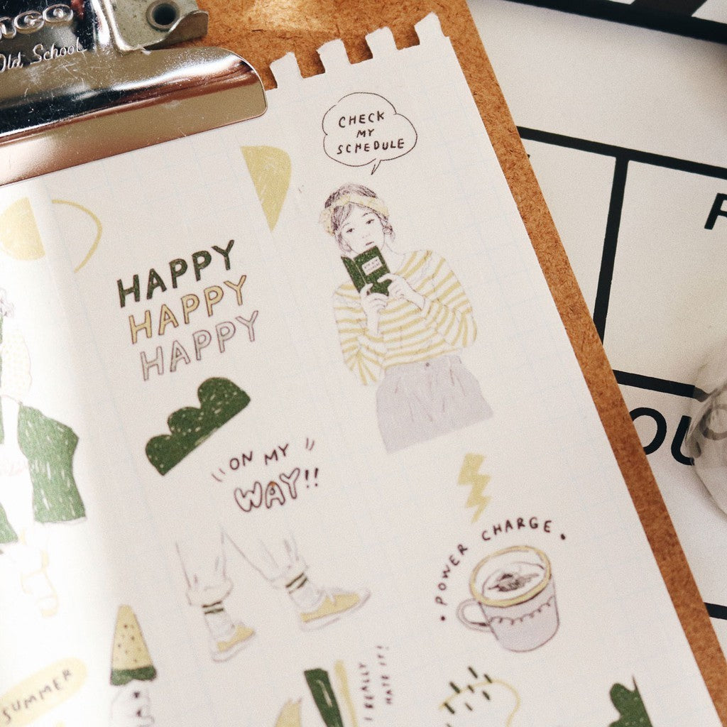 Washi Tape | My Color - Yellow & Green (3cm)