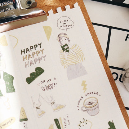 Washi Tape | My Color - Yellow & Green (3cm)