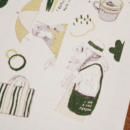 Washi Tape | My Color - Yellow & Green (3cm)