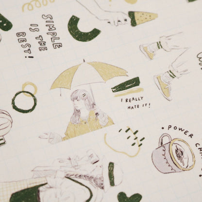 Washi Tape | My Color - Yellow & Green (3cm)