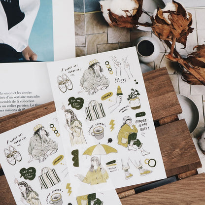 Transfer Stickers | My Color - Yellow & Green