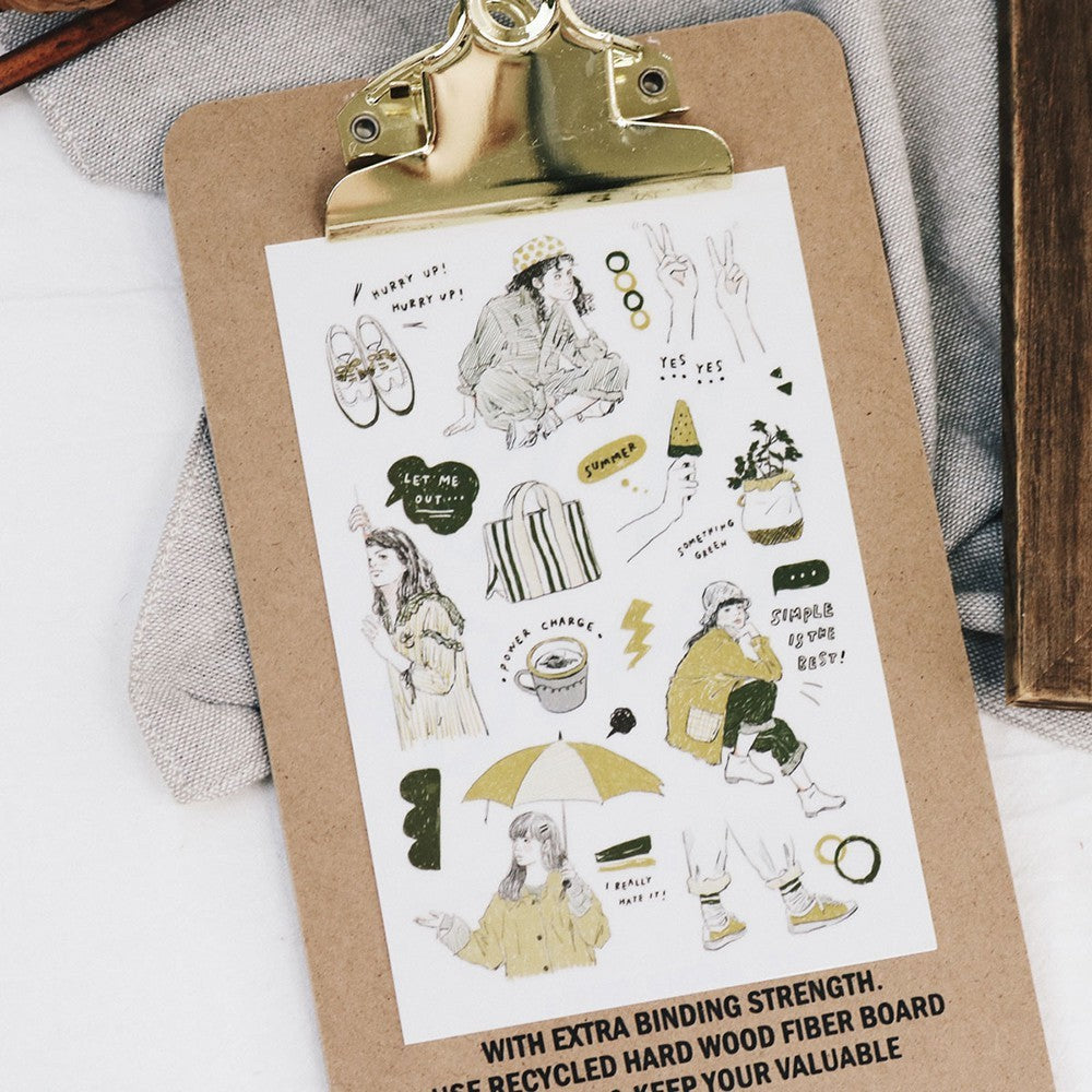 Transfer Stickers | My Color - Yellow & Green
