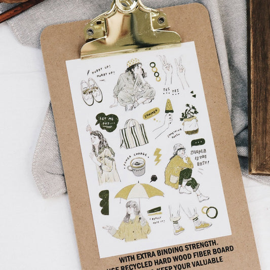 Transfer Stickers | My Color - Yellow & Green