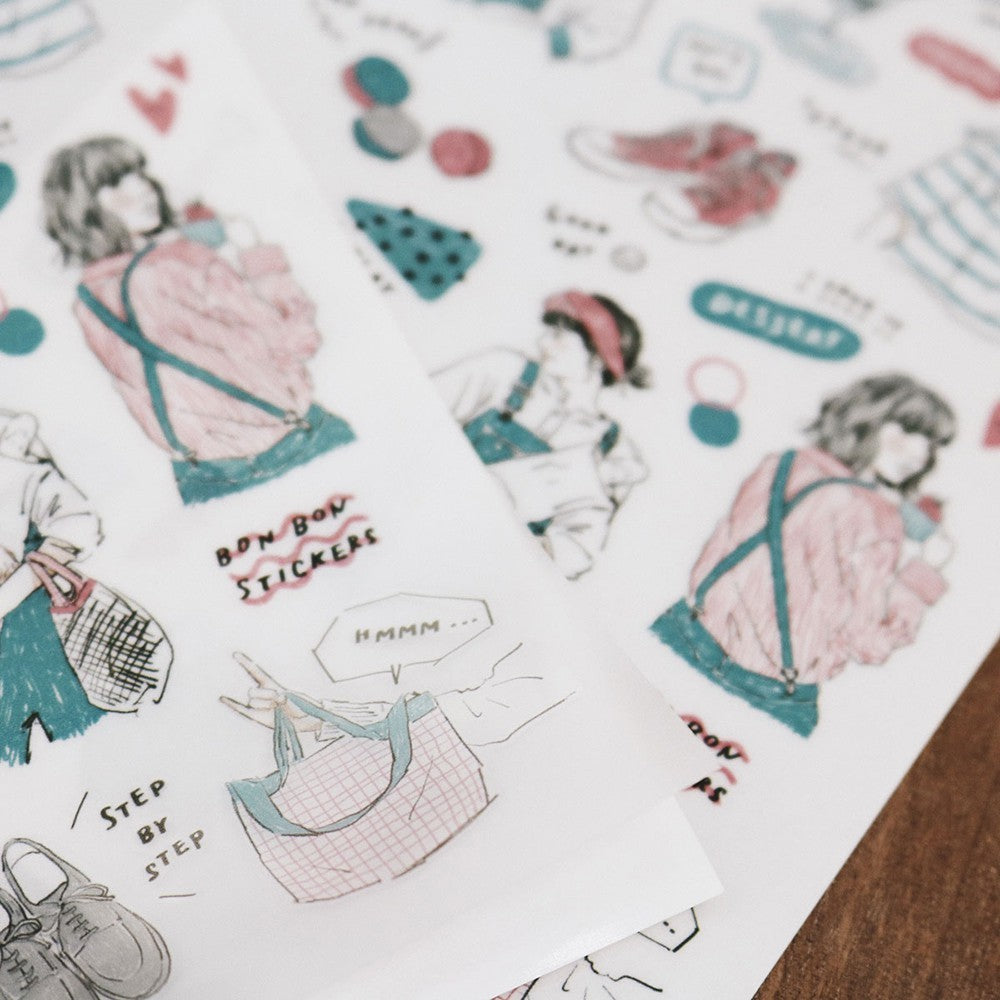Transfer Stickers | My Color - Pink & Blue