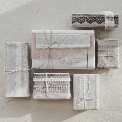 (PRE ORDER) Stamps | Lovely Lace (with pouch) (3 designs/sets)