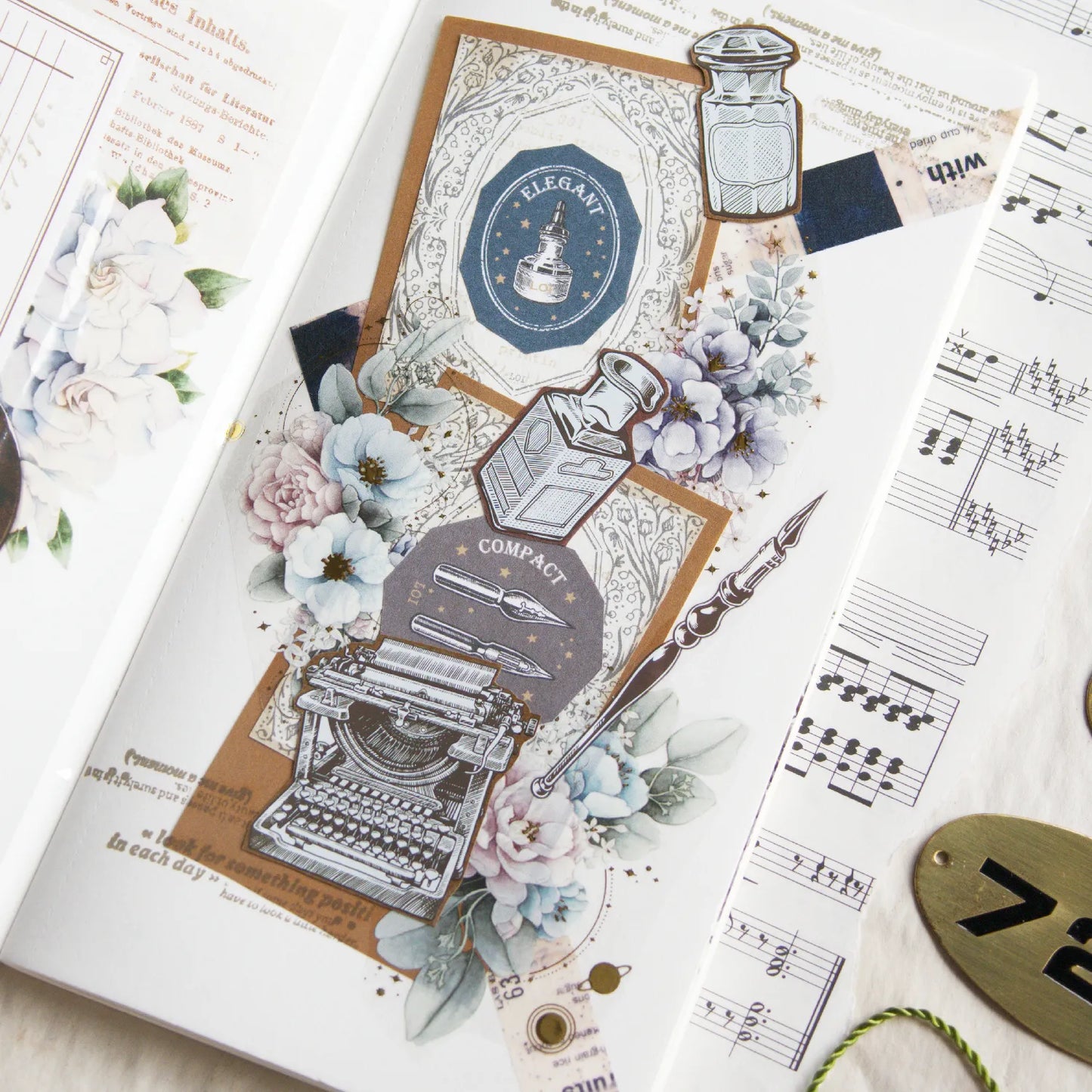 Loi Design Die-cut Paper Tape | Stationery Lover (4cm) (Foiled)
