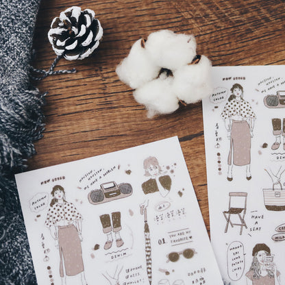 Transfer Stickers | My Color - Coffee Cream