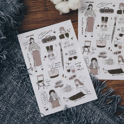 Transfer Stickers | My Color - Coffee Cream