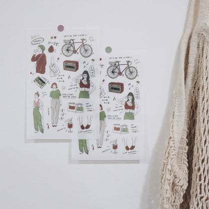 Transfer Stickers | My Color - Red Heart Guava