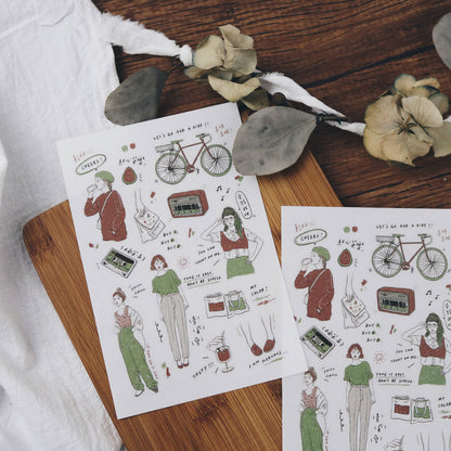 Transfer Stickers | My Color - Red Heart Guava