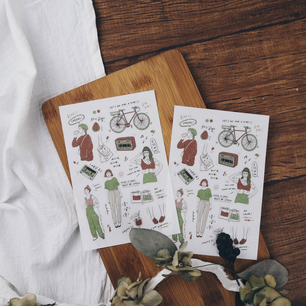 Transfer Stickers | My Color - Red Heart Guava