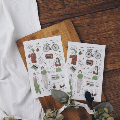 Transfer Stickers | My Color - Red Heart Guava