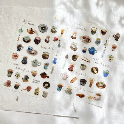 Transfer Stickers | Tea house