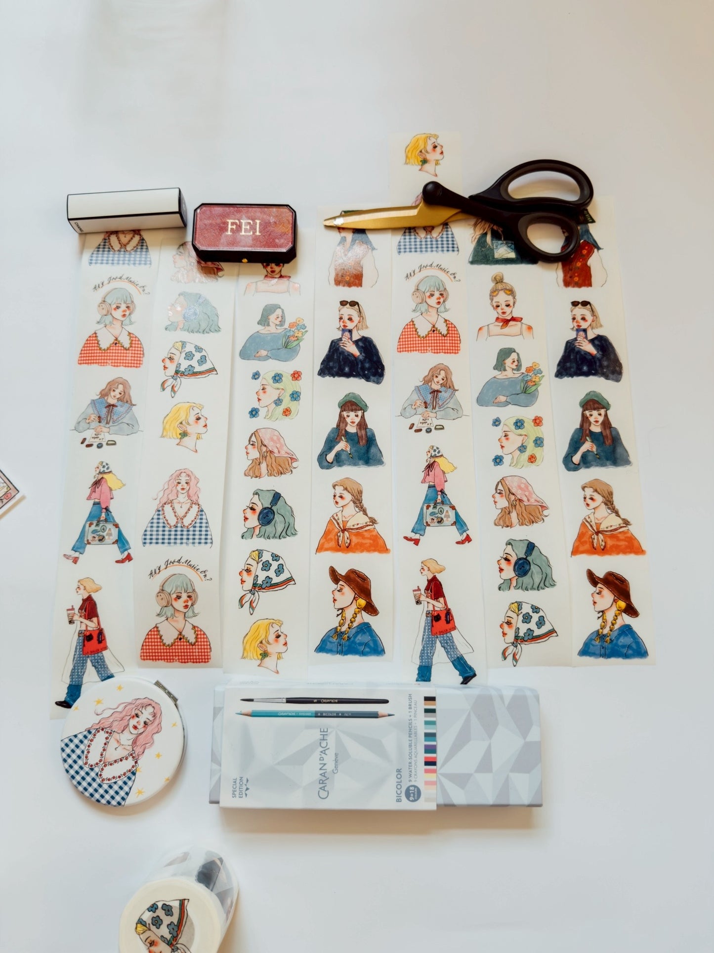 Washi Tape | Elegant Travel & Sweet Life (5cm)
