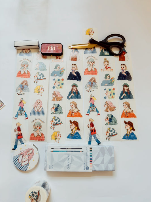 Washi Tape | Elegant Travel & Sweet Life (5cm)