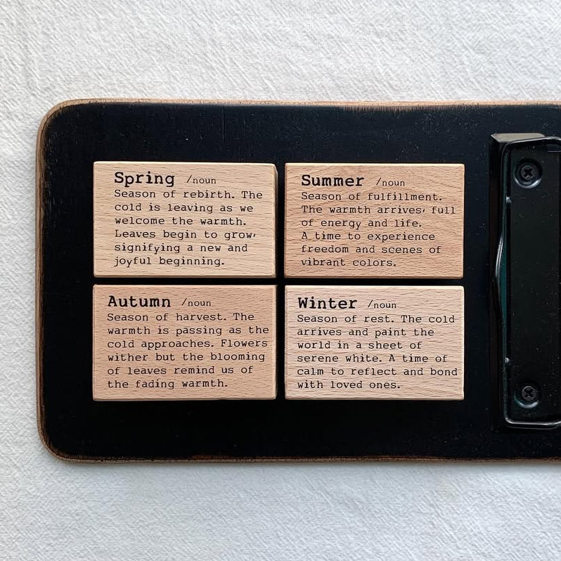 Stamps | Dictionary Series: Spring, Summer, Autumn, Winter