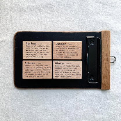 Stamps | Dictionary Series: Spring, Summer, Autumn, Winter