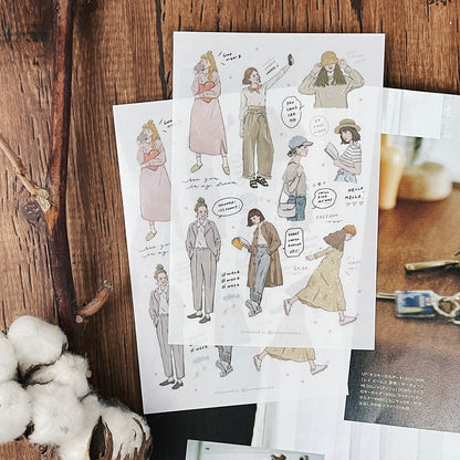 Transfer Stickers | Light Colored Palette