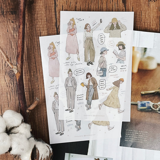 Transfer Stickers | Light Colored Palette