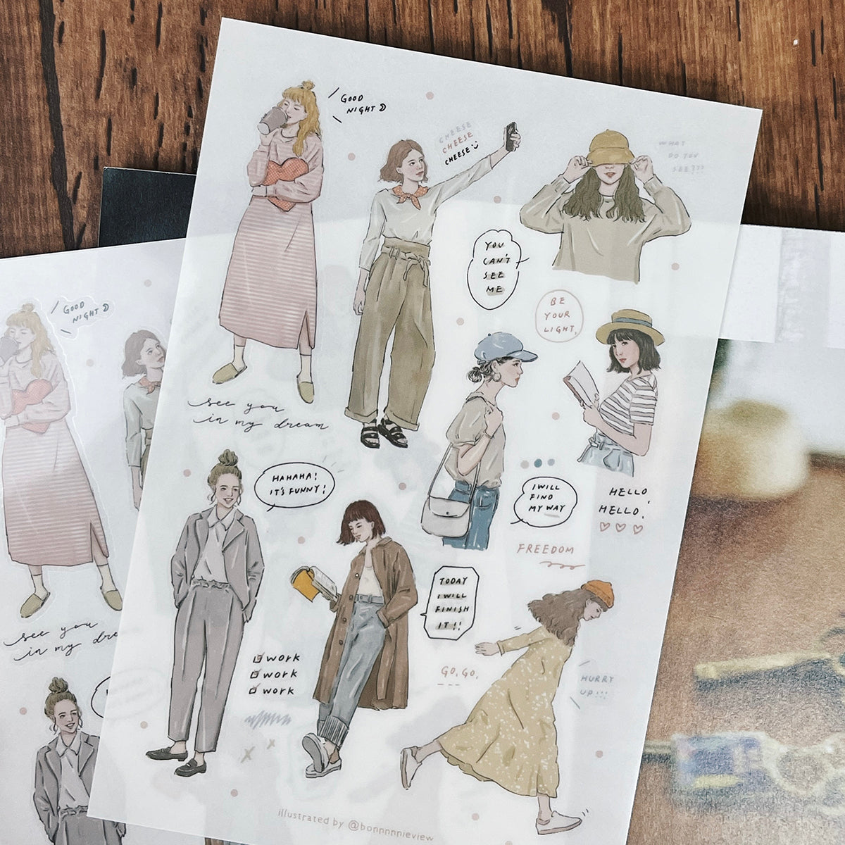 Transfer Stickers | Light Colored Palette