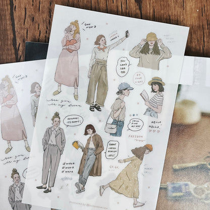 Transfer Stickers | Light Colored Palette