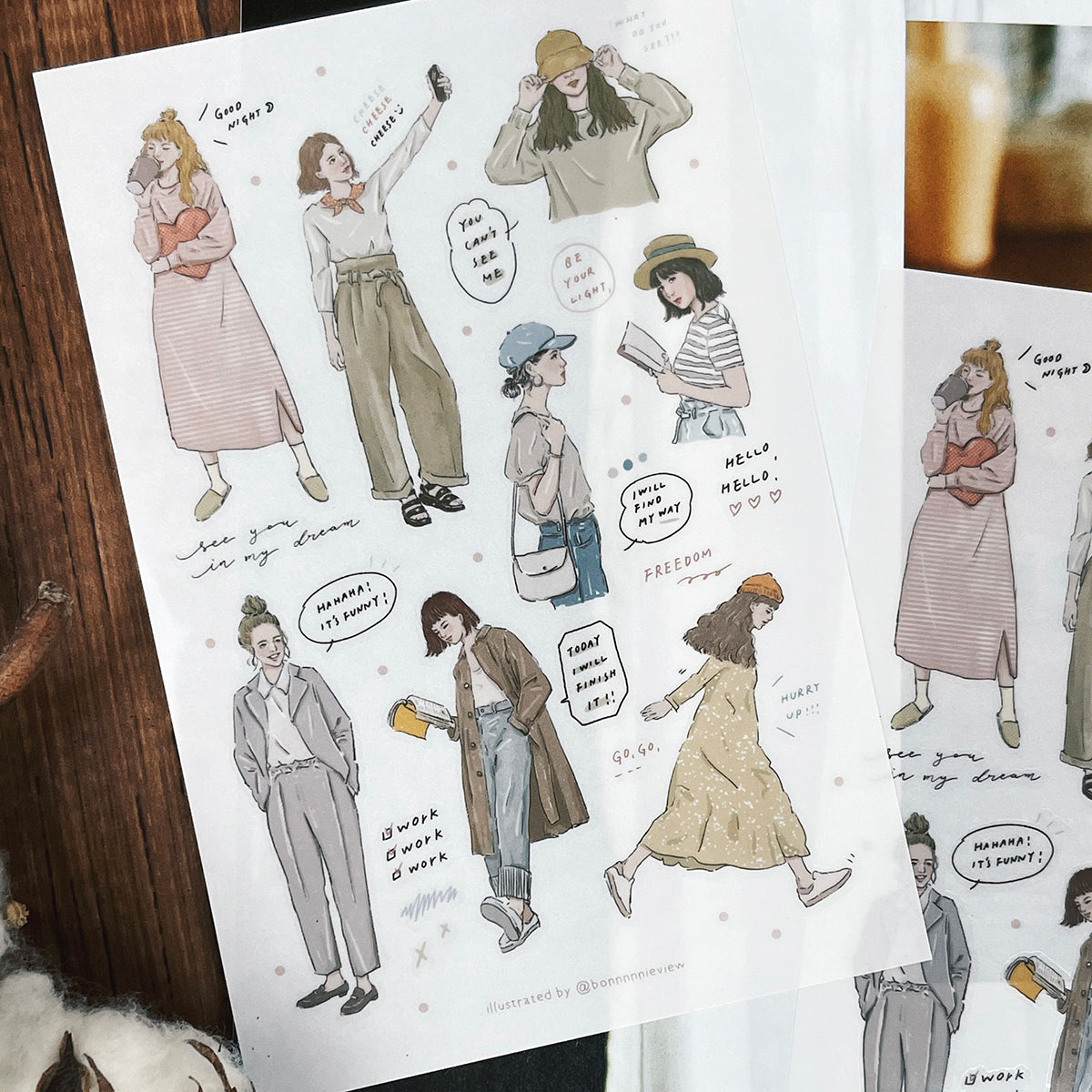 Transfer Stickers | Light Colored Palette