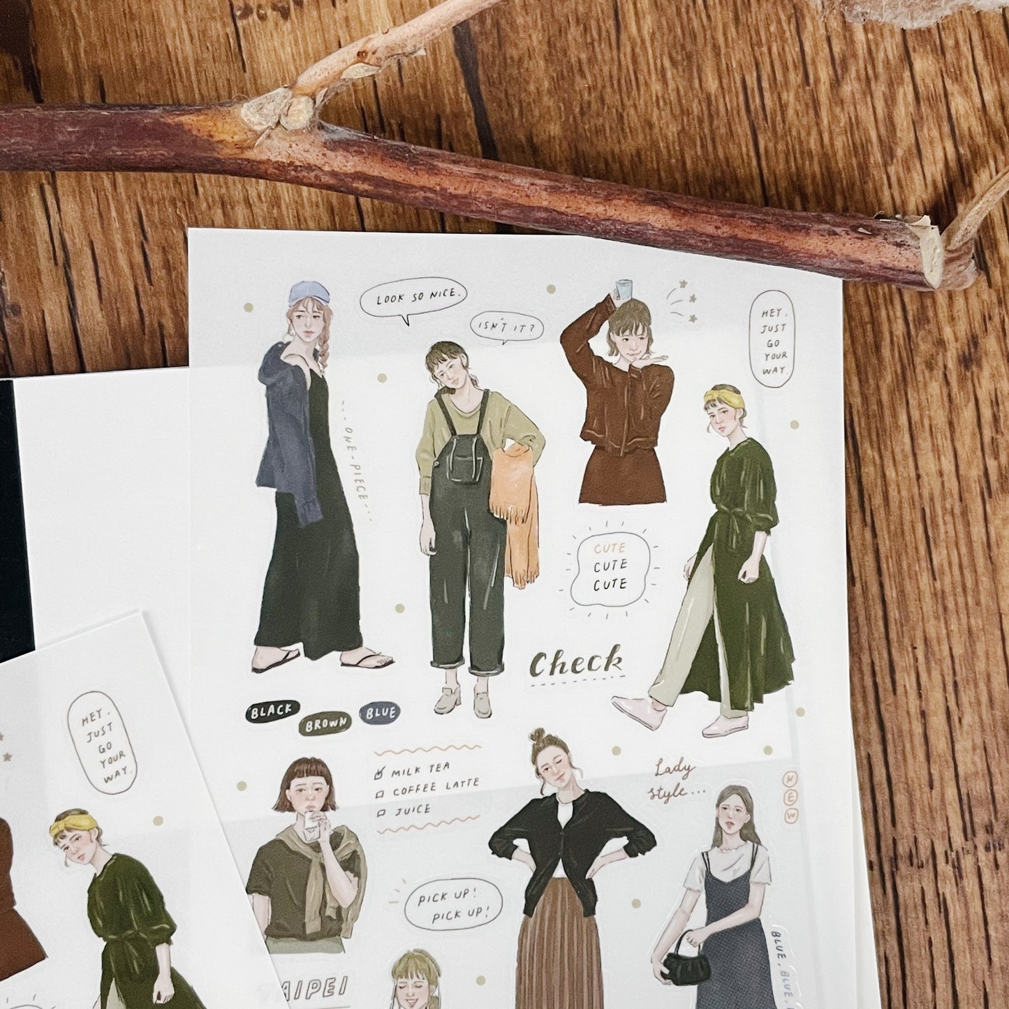 Transfer Stickers | Dark Colored Palette