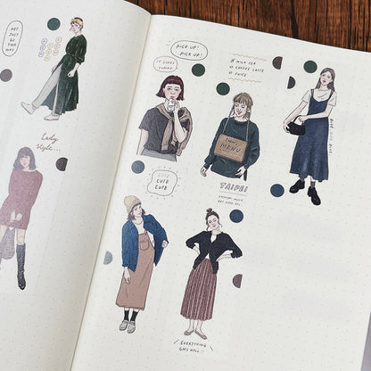 Washi Tape | Dark Colored Palette (3.5cm)
