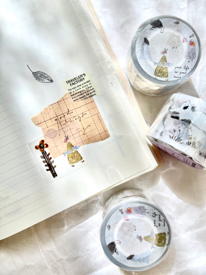 Matte PET Tape |  Cat girl (3.5cm)