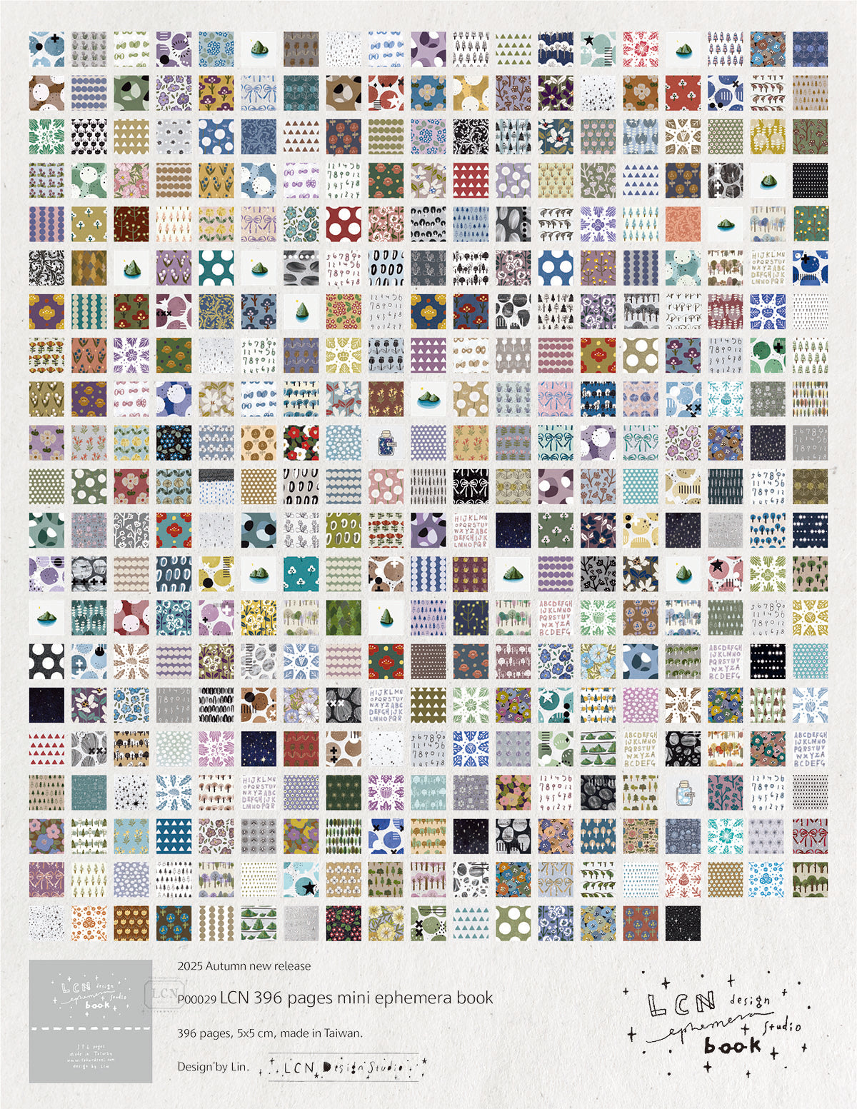 LCN 396 pages mini ephemera book