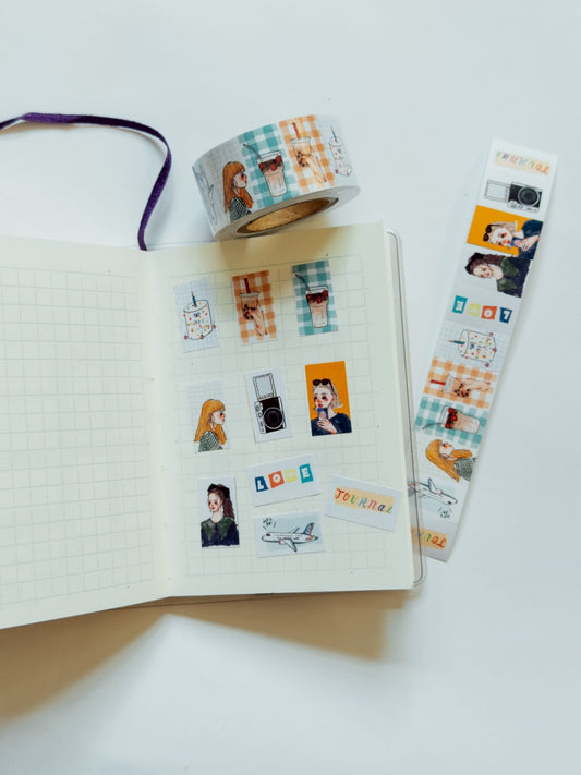 Label Sticker Roll | Let's Go Traveling (2.1cm)