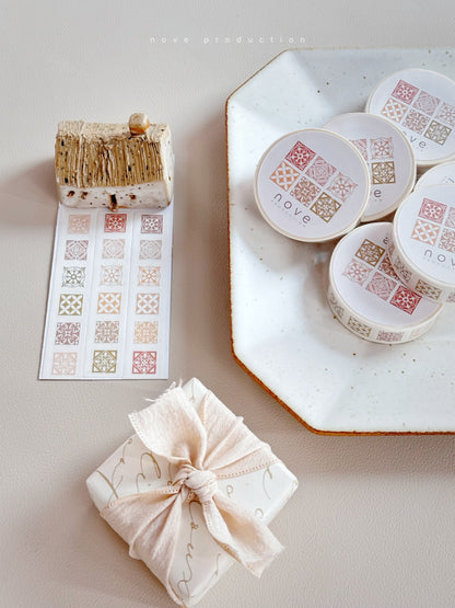 Kiss-cut Washi Tape | Tiles.01 / Tiles.02