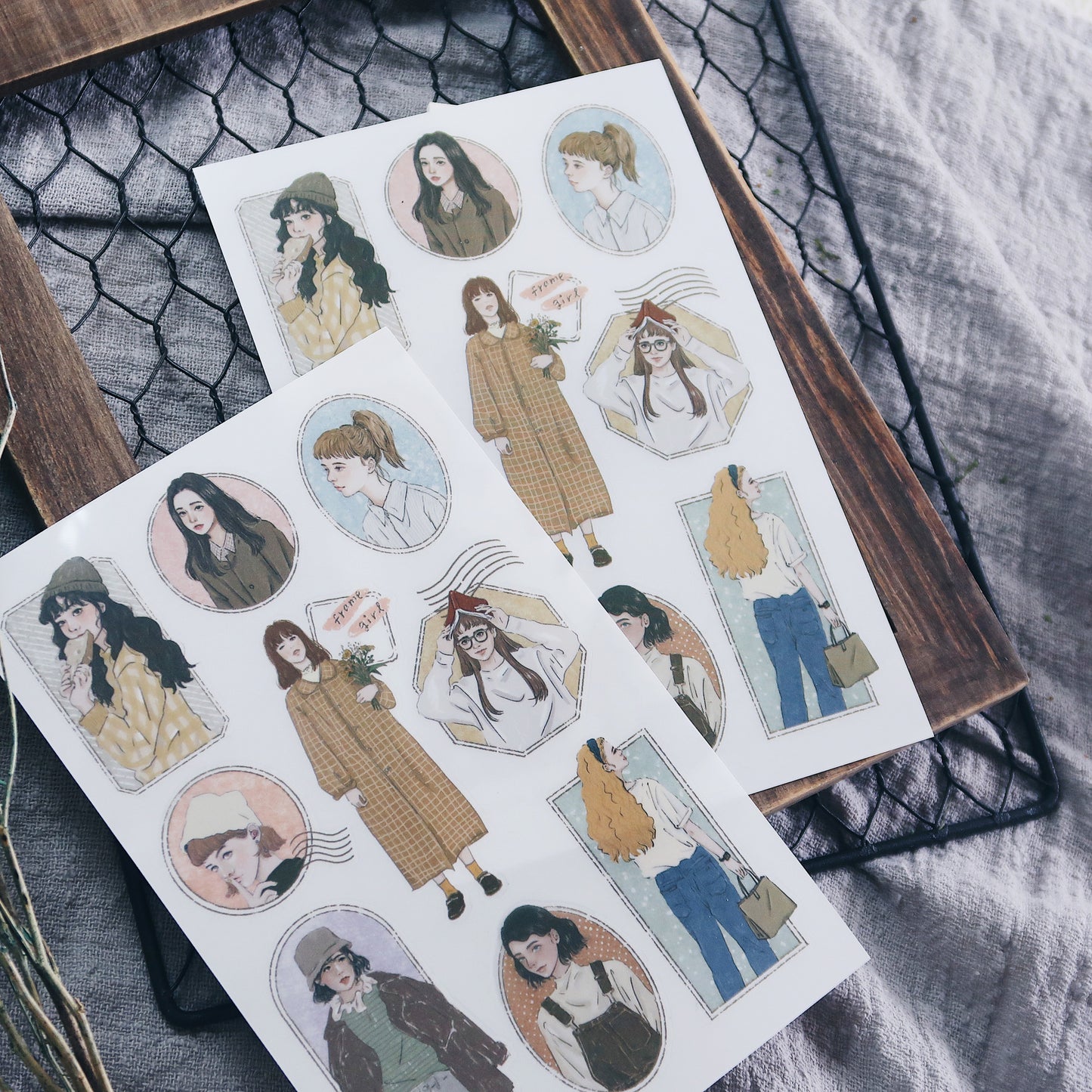 Transfer Stickers | frame girl
