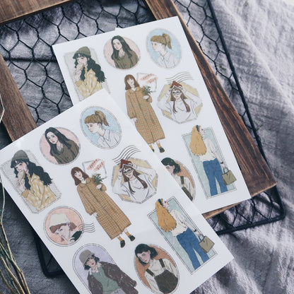 Transfer Stickers | frame girl