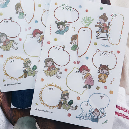 Transfer Stickers | Bubu Dialogue
