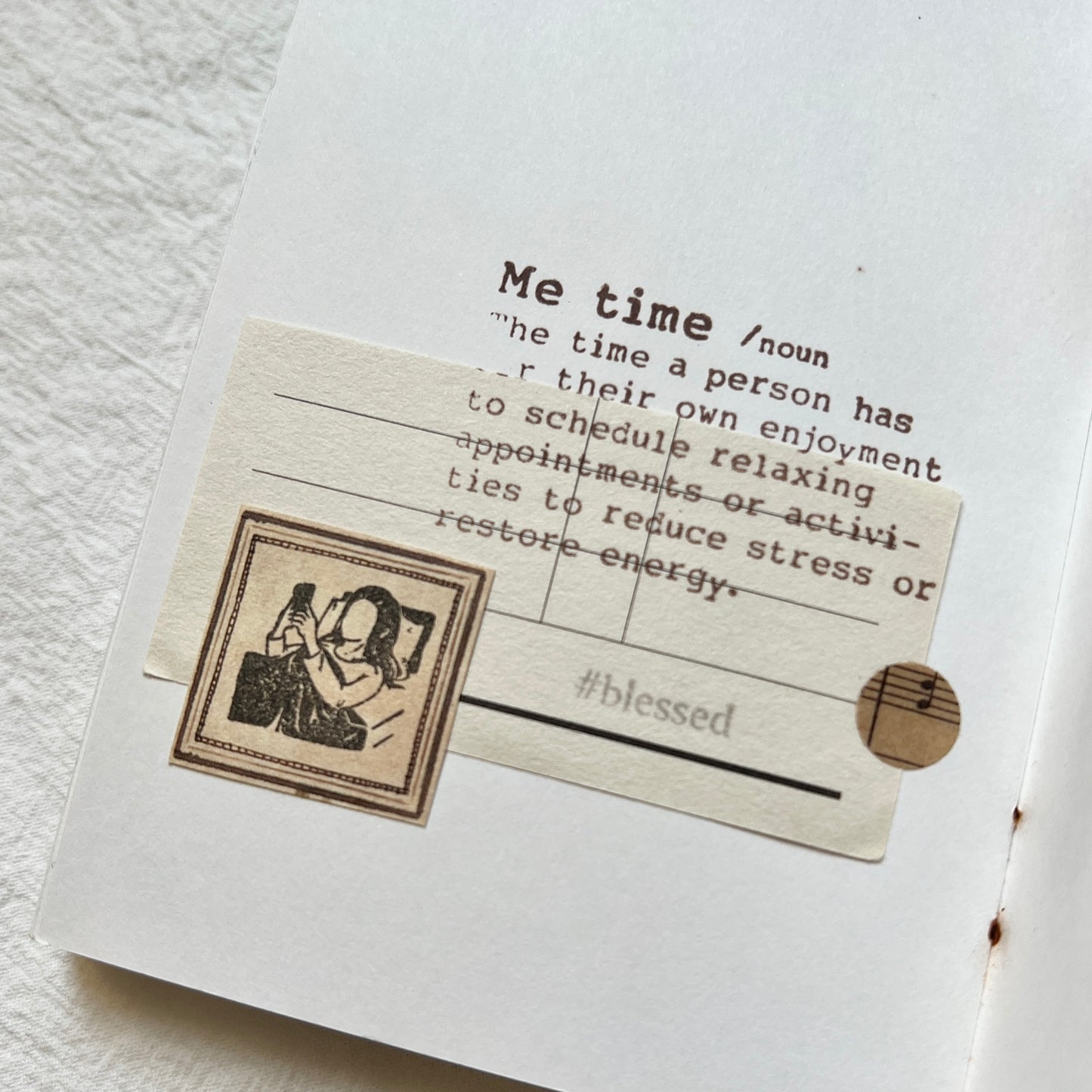 Stamps | Dictionary Series: Art, Handcraft, Letter, Me time