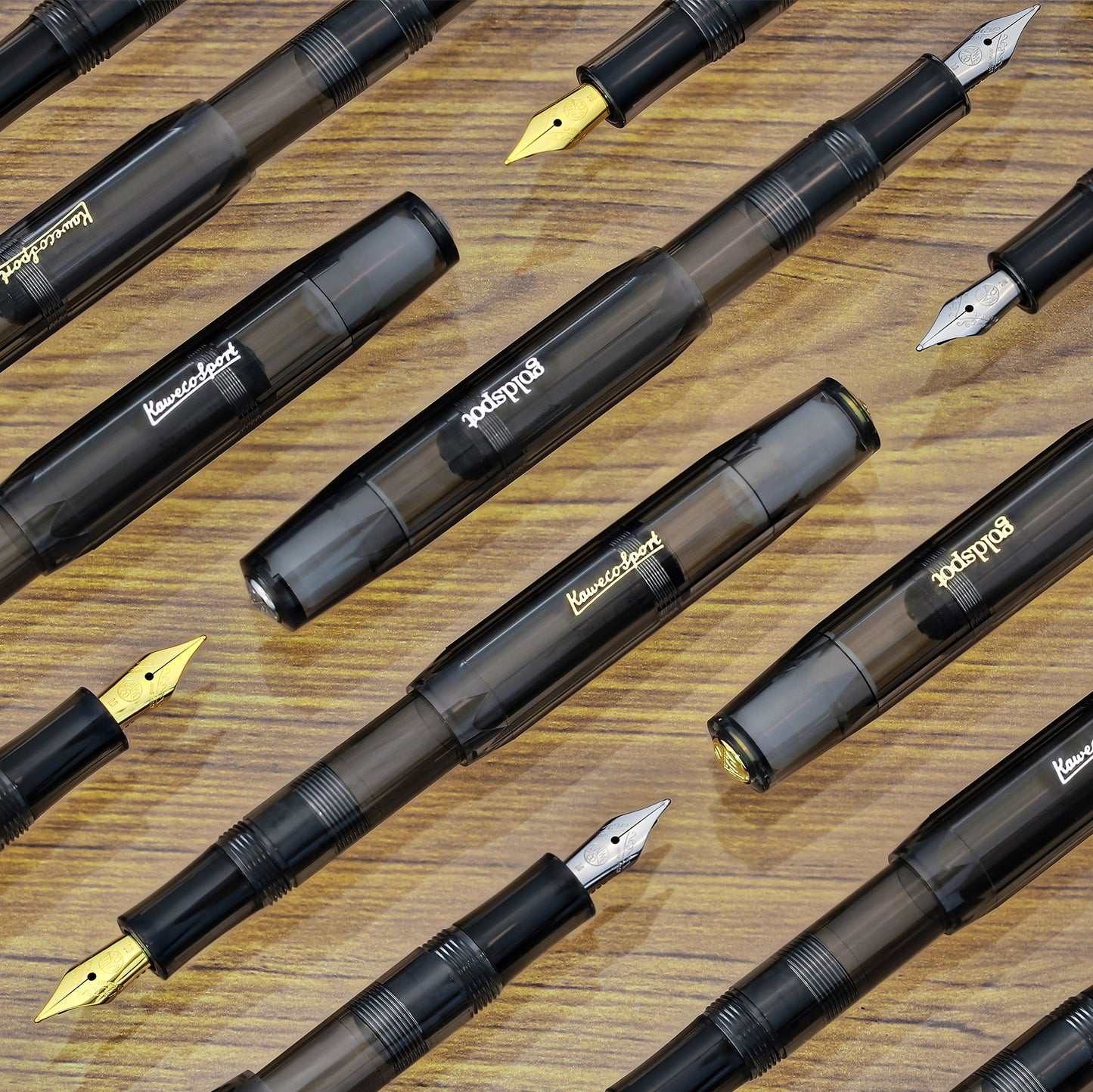 Goldspot Exclusive | Sport Fountain Pen Transparent Ultimate Gray (Silver/Gold) (2021)