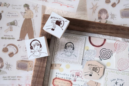 Stamps | Attention / Girl Listening to Music / Love Love Love / Super Shiny