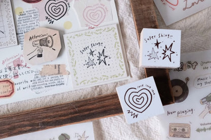 Stamps | Attention / Girl Listening to Music / Love Love Love / Super Shiny