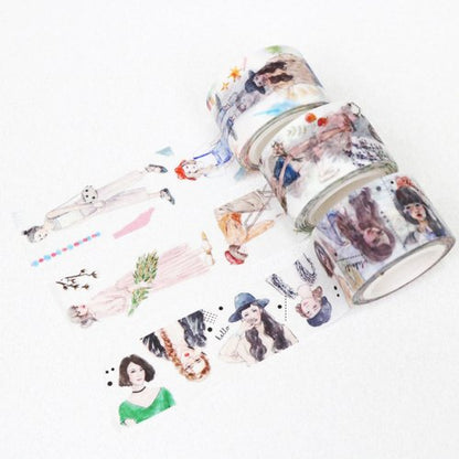 Washi Tape | Bon Bon Girls (2.5cm) (with variants)