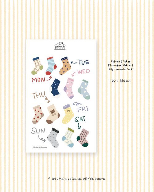 Transfer Stickers | My Favorite Socks