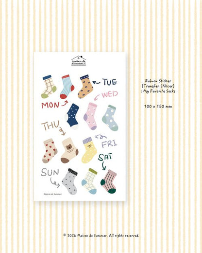 Transfer Stickers | My Favorite Socks