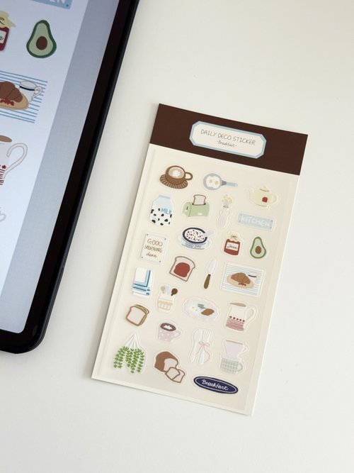 Stickers | Daily Deco Sticker - Breakfast (PET)
