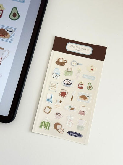Stickers | Daily Deco Sticker - Breakfast (PET)