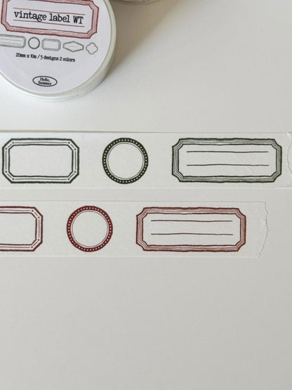 Washi Tape | Vintage Label (2cm)