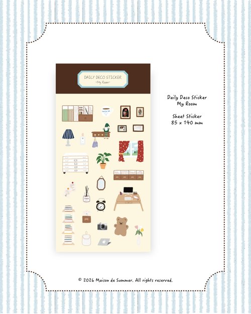 Stickers | Daily Deco Sticker - My Room (PET)