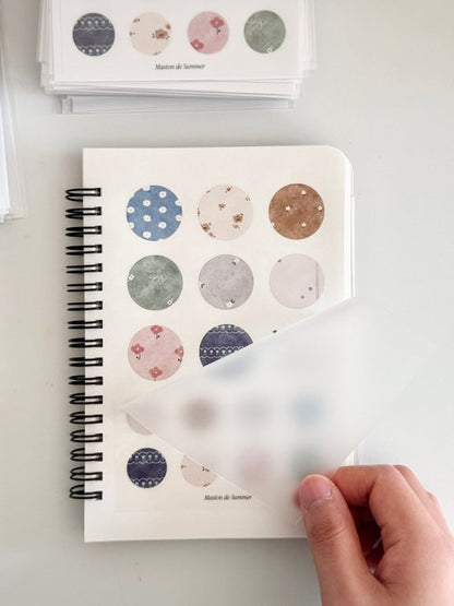 Transfer Stickers | Floral Circle Pattern
