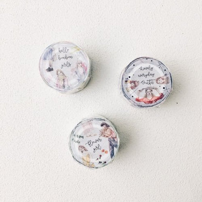 Washi Tape | Bon Bon Girls (2.5cm) (with variants)