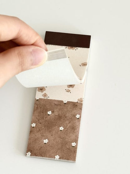 Notepad | Brown Floral